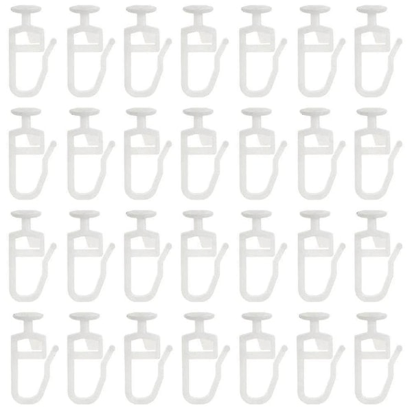 200-pack gardinglidare med 8,3 mm huvud vikbara glider gardin skena spår glider krokar för Curtai Y