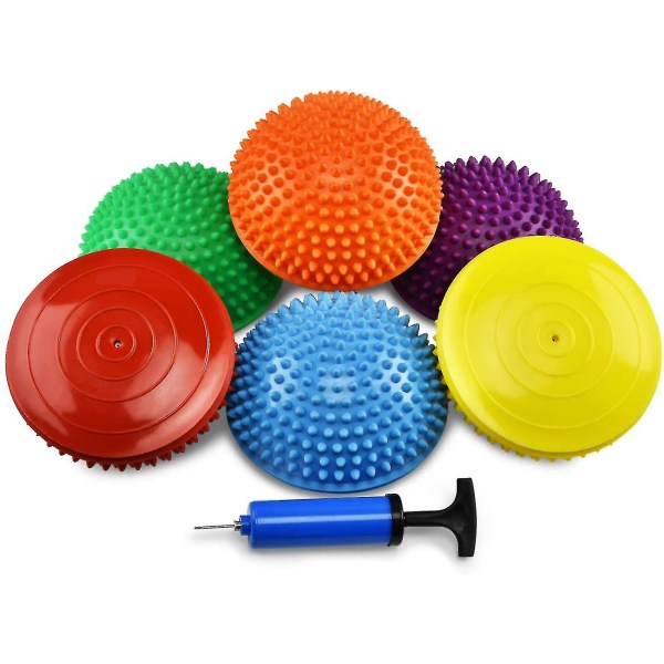 Hedgehog Balance Pods og balanseskive, steinete og geometrisk stabilitet, kjernestyrke, koordinasjon, massasje for voksne, hinderløype for barn og d
