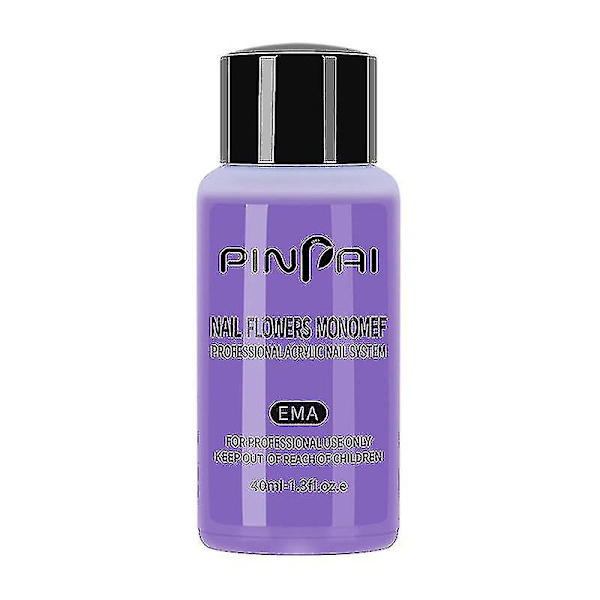 40ml Akrylvätska Monomer Kristall Nagelkonst Nagelförlängning Skulpturvätska