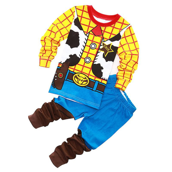 Børn Drenge Toy Story Buzz Lightyear Woody Pyjamas Sæt Nattøj Nattøj Outfit Woody 4-5 Years