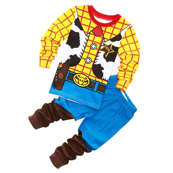 Børns drenge Toy Story Buzz Lightyear Woody pyjamas sæt natdragt sovetøj outfit Woody 4-5 Years