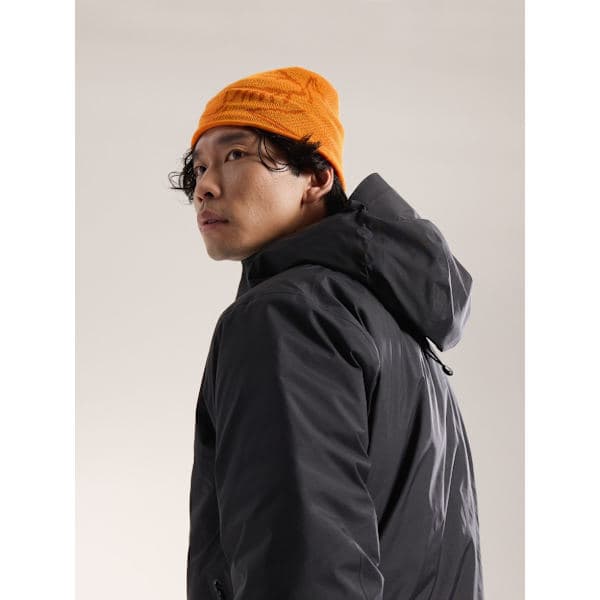 Arc'teryx Bird Head Toque Mössa Svart Merinoull Stickad Vintermössa Unisex Ljusgrå light gray