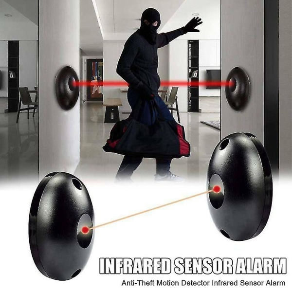Infrarød sensor Sikkerhetsalarm Anti-tyveri bevegelsesdetektorer for hjemmevernsystem