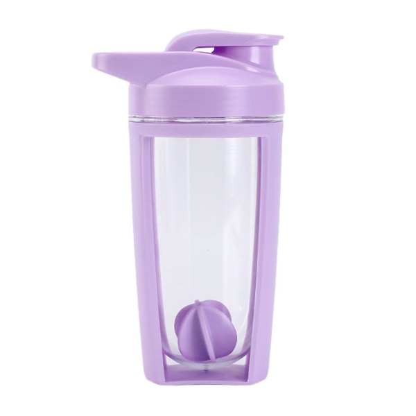 550 ml Shaker Cup med stor kapacitet Protein Shaker flaska Läcksäker blandningsflaska för hemmakontorsskola Purple