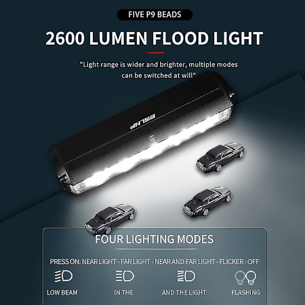 2024 Uusi 2600 lumenin maastopyörän valot edessä ja takana ladattava led-pyörän set