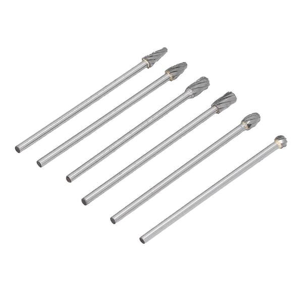 6 stk. 85hra Cylinderhoved Porting Kit Wolframkarbid Fræser Sæt Die Grinder Bits