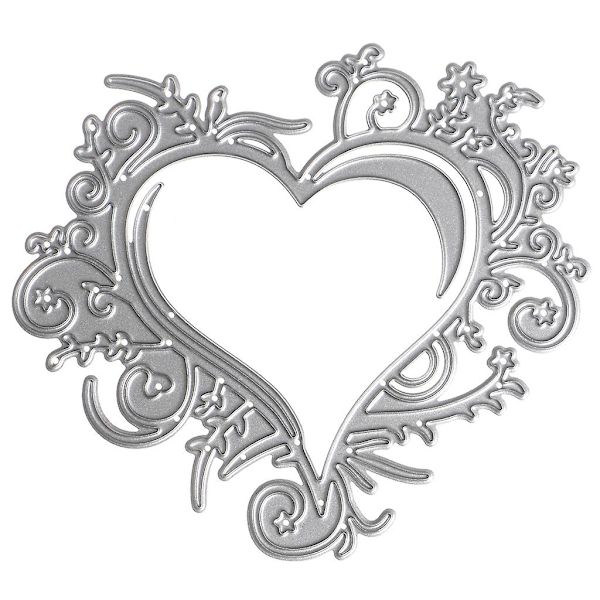Hjerte Blondeskæring Dies Stencils Scrapbog Album Prægekort gør-det-selv Craft Decor