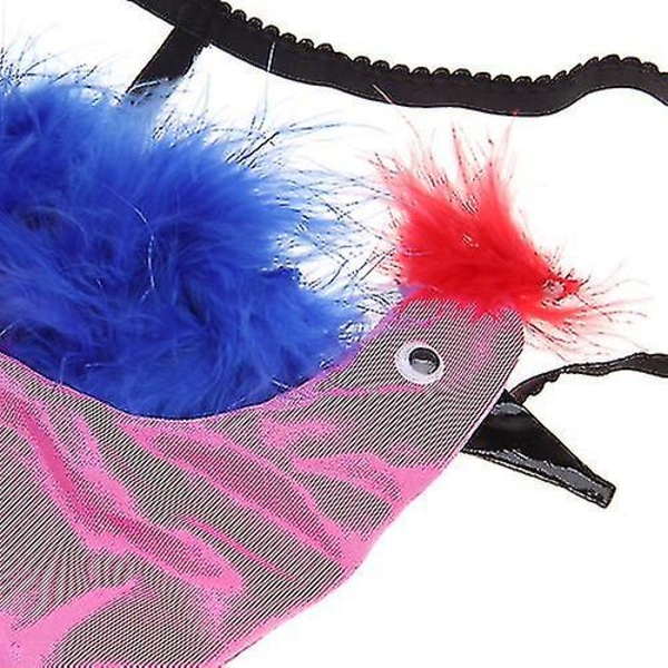 Sexiga Herrunderkläder Nyhet G-string Peacock Pouch - Rosa februari2