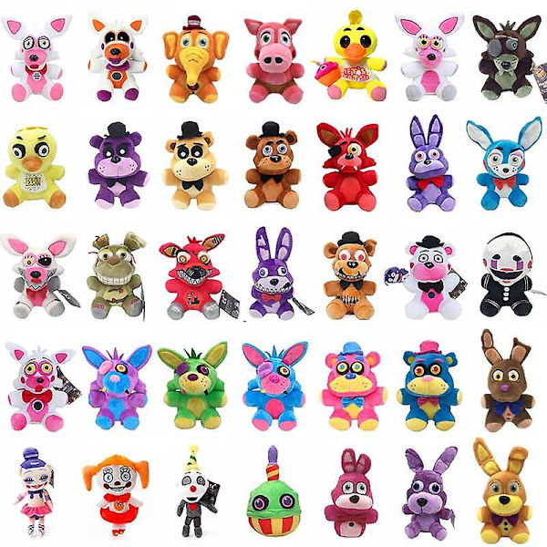 Kuuma myynti 18cm Fnaf pehmolelu Kawaii Freddy eläin kettu Bonnie karhu pupu pehmolelu pehmolelu lasten syntymäpäivälahja musta perjantai tarjoukset 2023