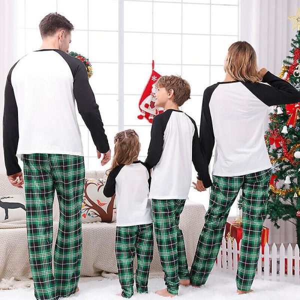 Familj Matchande Jul Pyjamas Set Par Vuxna Barn Hund Nattkläder Pjs Xmas baby-9M