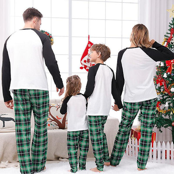 Familjematchande Julpyjamas Set Par Adult Barn Hund Nattkläder Pjs Jul Child-10-11Y