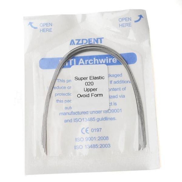 10 st Dental Ortodontics Arch Wire Super Elastic Niti rund äggformad övre/nedre 014lower