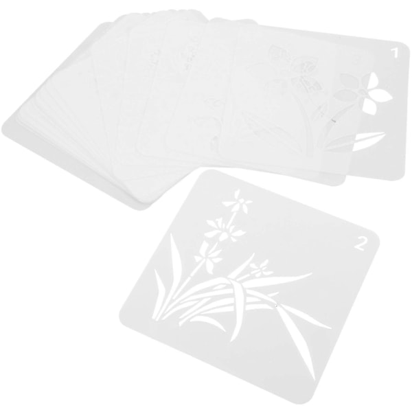 20 kpl Piirustusstencilit Lapsille Maalausstencilit Muoviset Stencilit Lapsille Piirustusstencilit