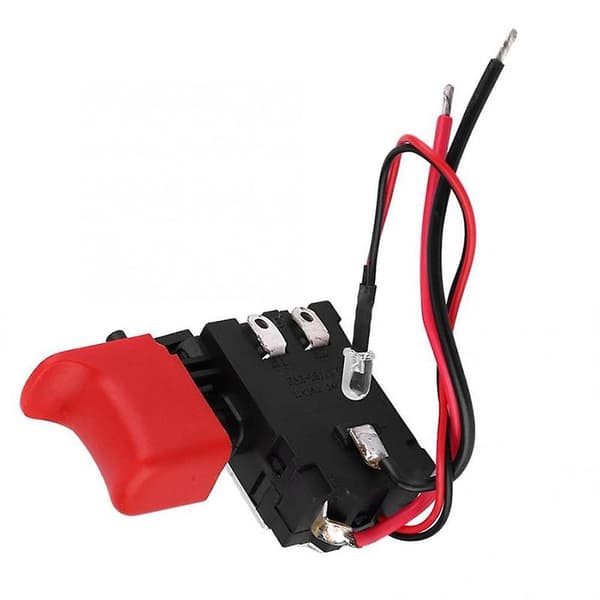 Svart Justerbar /CCW Elektrisk Drill Triggerbryter 7.2V-24V DC Bryter