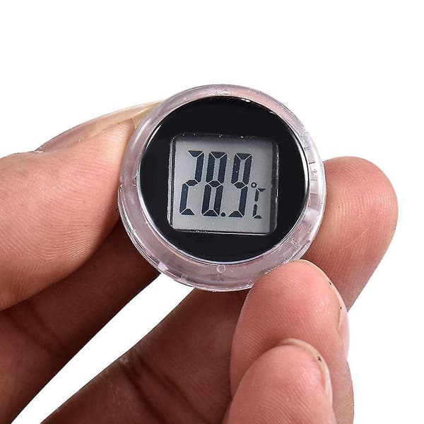 Motorcykel Termometer Vand Termometer Måler Sort Digital Skive