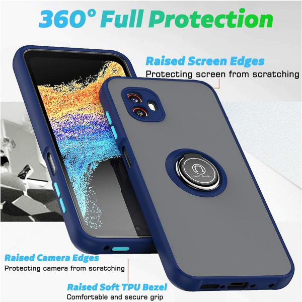 Stødsikker etui til Samsung Galaxy Xcover 6 Pro Metal Ring Holder Cover