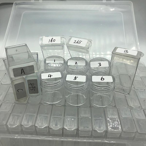 640st Distinguish Label Stickers Diamantklassificering Förvaringsetiketter