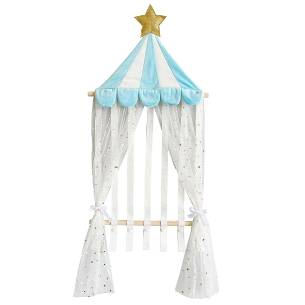 Speltält Baby Hårklämma Hållare Prinsessan Flickor Hårnålar Hårband Förvaring Hänge Håraccessoarer Organizer Väggdekoration Prydnad Light Blue