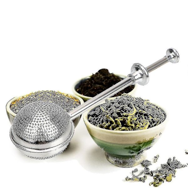 Te-sil i rustfritt stål, te-infuser for løs te, kaffe, krydder