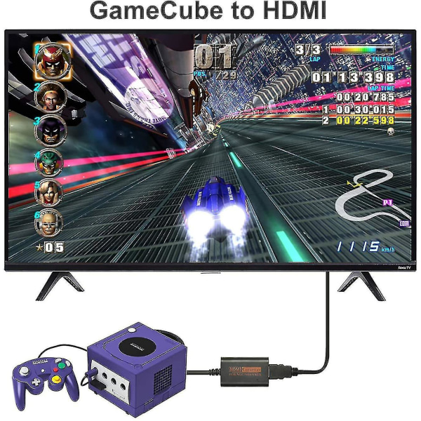 N64 till HDMI-omvandlare Hdtv Hdmi-kabeladapter för Nintend 64 Gamecube Snes Ngc Plug And Play Full Digital 720p Ingen extern power
