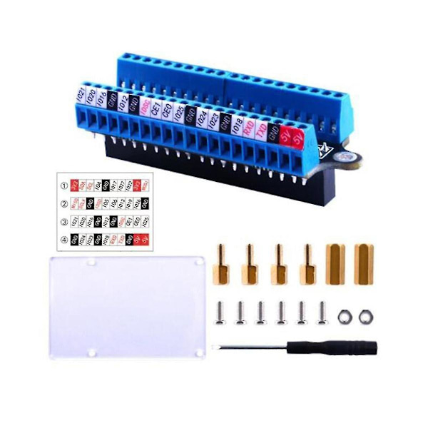 Terminal Breakout Board Gpio Expansionskort Terminal Breakout Board Kompatibel 4b/3b+/3b/2b/1b+/zero/zero