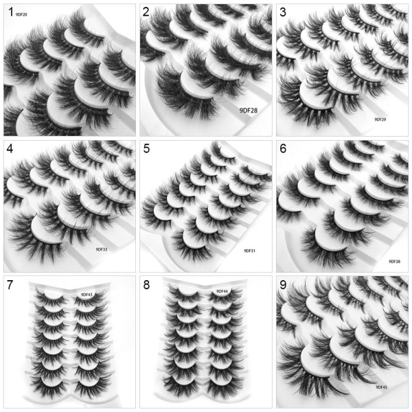 Falske øjenvipper Mink Lashes 7