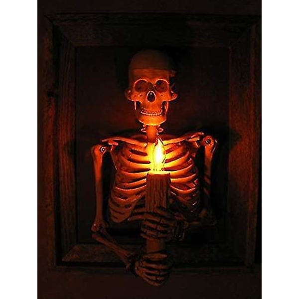 Kehystetty 3D Skeleton Torso kynttilä