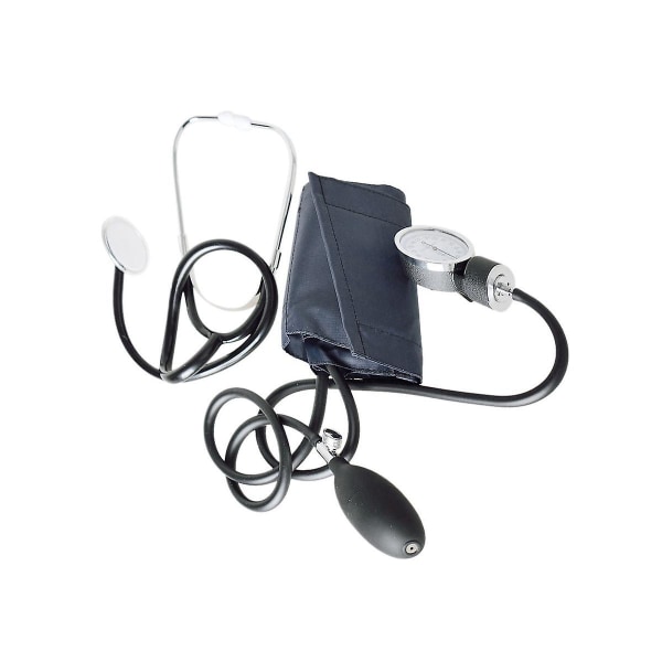 Manuelt blodtryksmåler med stetoskop Armtype Blodtryksmåler Dobbeltrør Dobbelthovedstetoskop