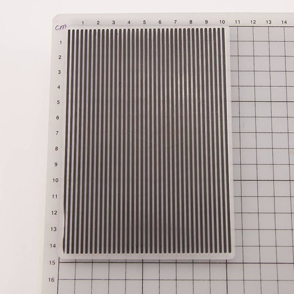 Stripe Prægning Mappe skabelon Scrapbog fotoalbum Making Stencil Diy