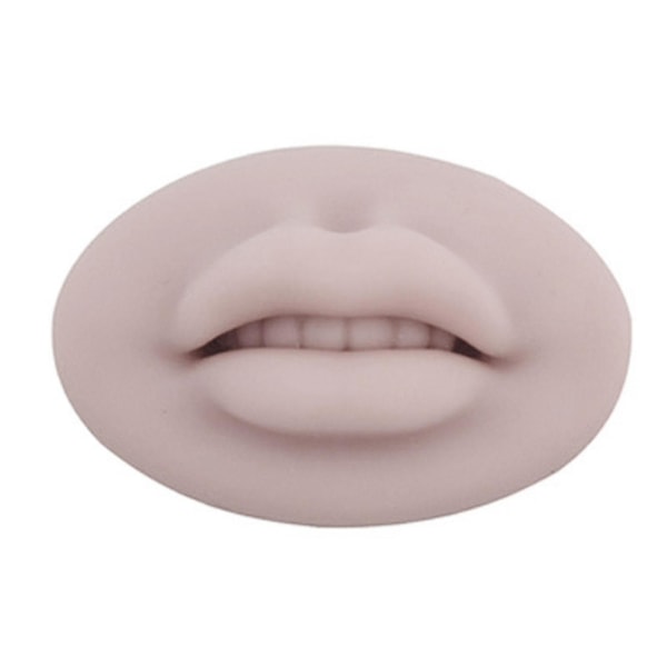 5D-huulet harjoittelevat silikoni-ihoa kestomeikkitaiteilijoille tatuointihuulimallille