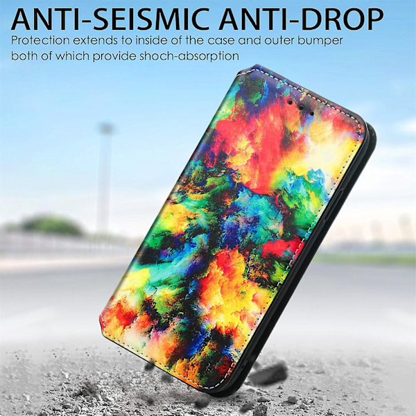 Fargerikt magnetisk telefondeksel for Samsung Galaxy M21 2021