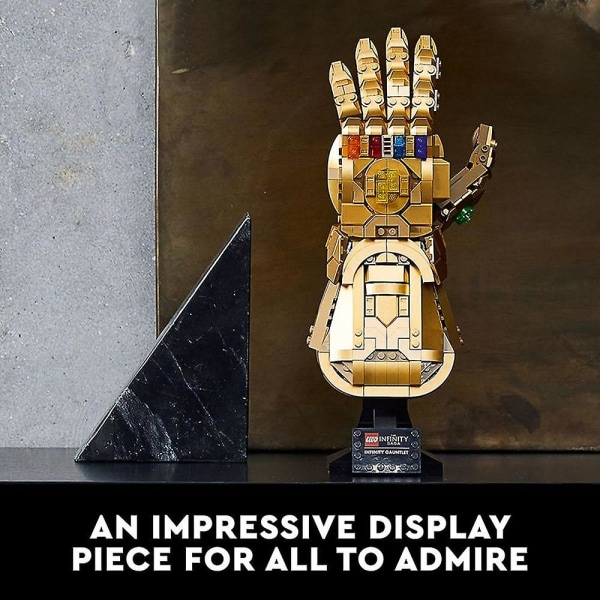 Infinity Gauntlet Sæt 76191 Samlerobjekt Thanos Handske med Infinity Stones, Byggesæt, Avengers gaveidé til voksne og teenagere, modelsæt til indretning