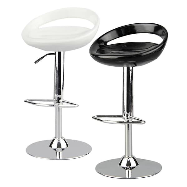 2 Stykker 1/6 Skala Rund Svingstol Pub Barstol For