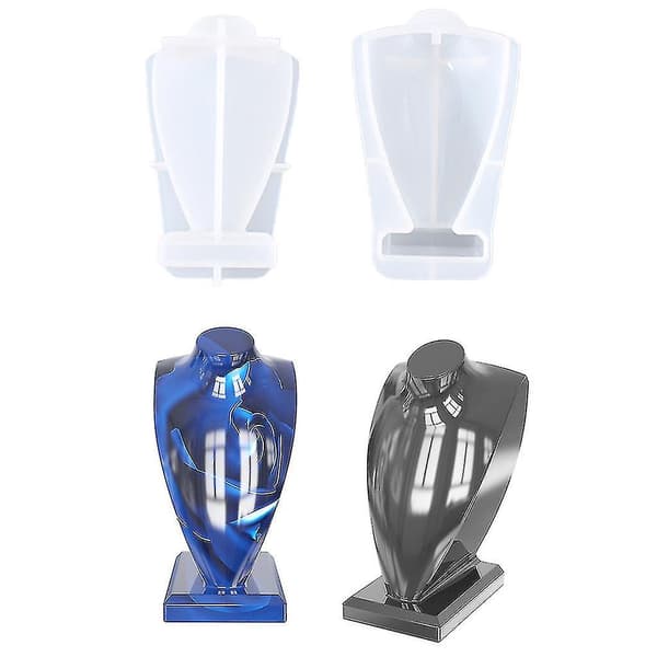 Mannekeng Smykkestativ Form Hode Byste Display Form Halskjedeholder Form