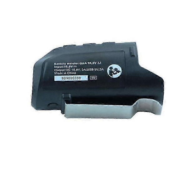 Sovitin yhteensopiva Bosch 10.8V 12V Li-ion akun kanssa, sähkötyökalujen osat BHB120 USB-virtakytkin laturi Holster-laite lataus