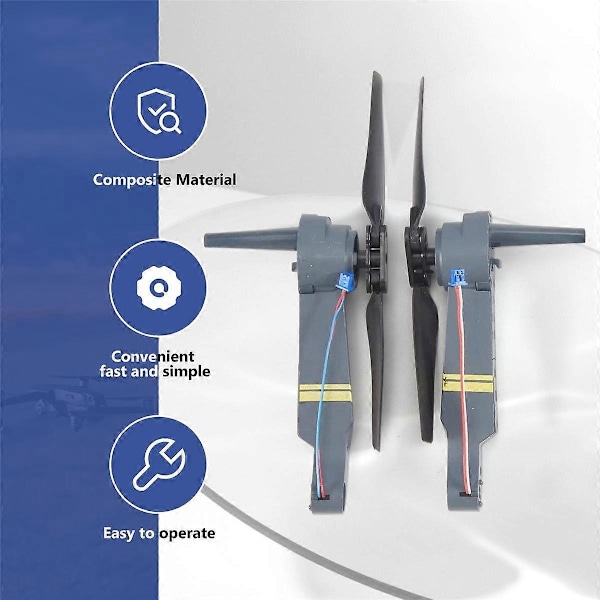 E58 RC Quadcopter Reservedele Aksearme med Motor & Propel til FPV Racing Drone Ramme Dele Udskiftning Tilbehør