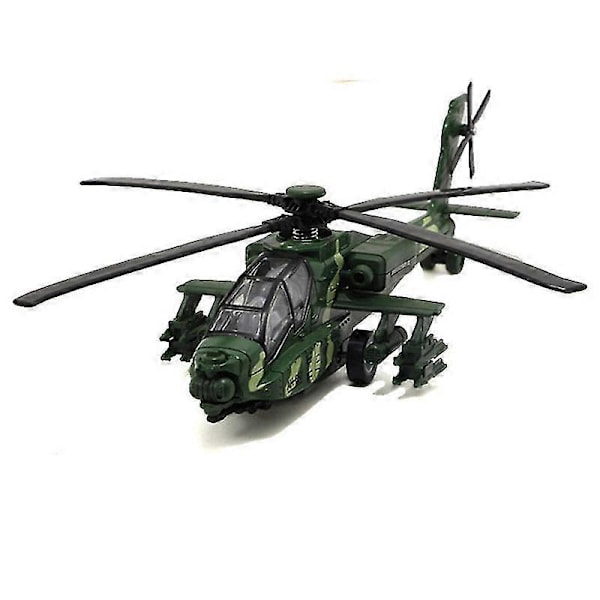 Legetøjsfly Legering Flymodel Simulering Apache Helikopter Jager