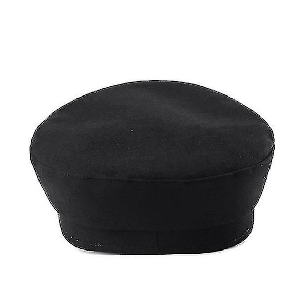 Chauffør Top Cap Sort Baret Fører Kostume Hat Flot Udklædning Ottekantet Hat