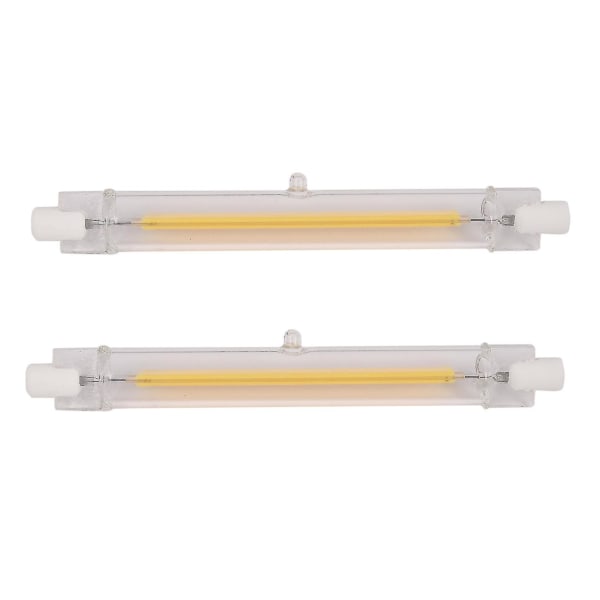 2x Dimbar R7s Led Cob 10w 118mm Led Lys-varmt hvitt lys 220v