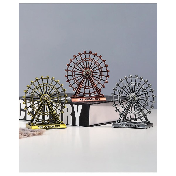 Mini Retro Riesenrad Aus Metall Drehbar Deko Fr Schreibtisch Interessantes Geschenk (brons)