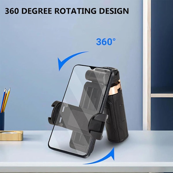 Mini selfie stick stativ, magisk bærbar selfie telefon stativ-2025 Pocket Flex Jj02 360° roterende Razunoth fjernbetjenings stativ