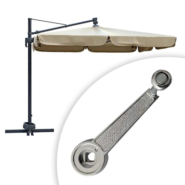 Tilbehør til uteplassparasoll, reservedeler til parasoll, kraftig holder, deler til parasoll Handle Arm