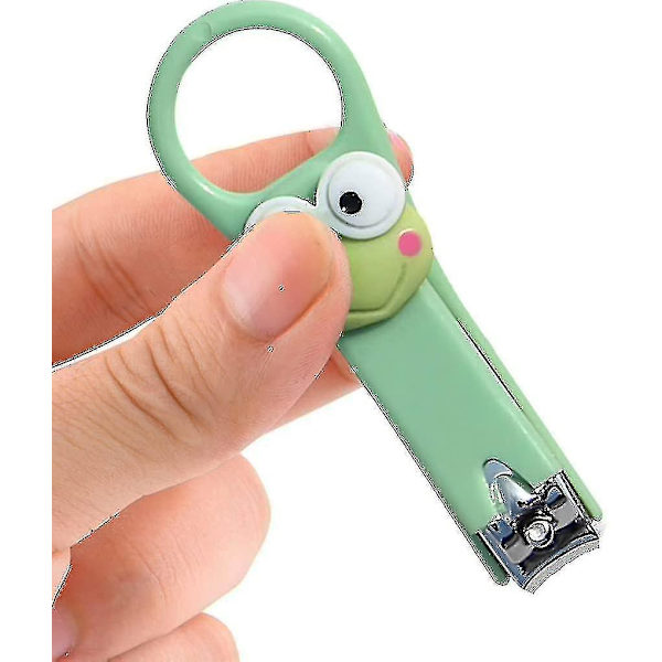2 stk. Professionel Negleklipper Finger Værktøj i Rustfrit Stål (grøn, Pink)