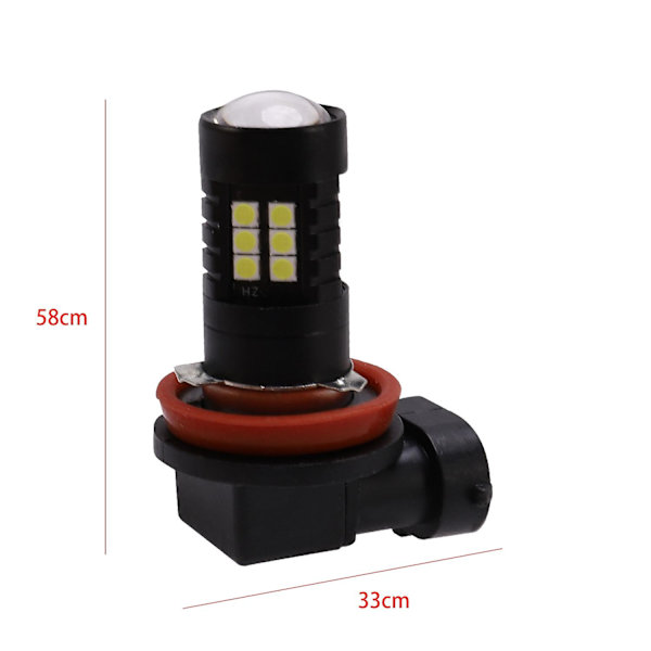 2x Canbus H8 3030 21smd Led Drl Päiväajovalot Sumuvalolamppuja Superbille