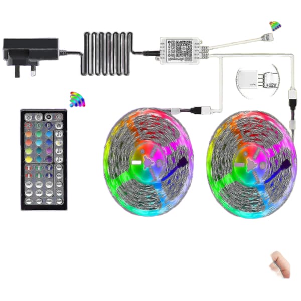 20m LED-ljusslinga Bluetooth RGB LED-tejp (PA)