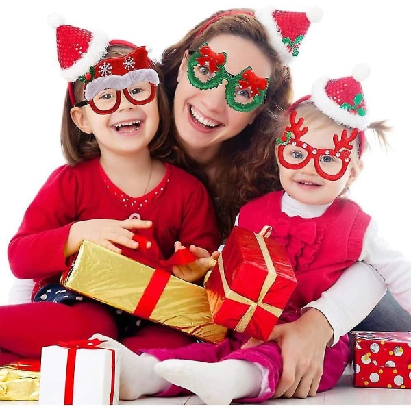 Bestzy 6kpl Weihnachten Brillen | Weihnachten Sonnenbrille Weihnachtsbrillen | Lustig Weihnachtenbrillen, Geeignet Fr Erwachsene Und Weihnachten Gesch