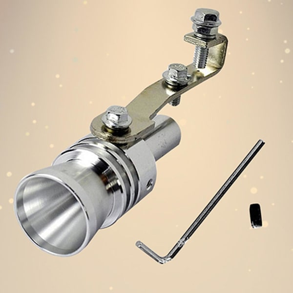 Turbo Visselpipa Robust Aluminiumlegering Bred Användning Motorcykel Bil Avgaser Falsk Turbo Visselpipa för