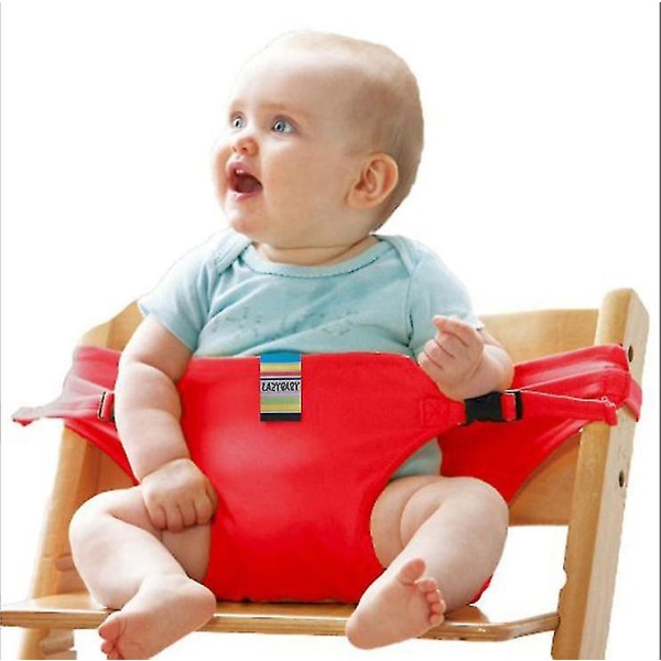 Säkerhetsbälte för matstolsstol Baby matstolshjälpbälte red