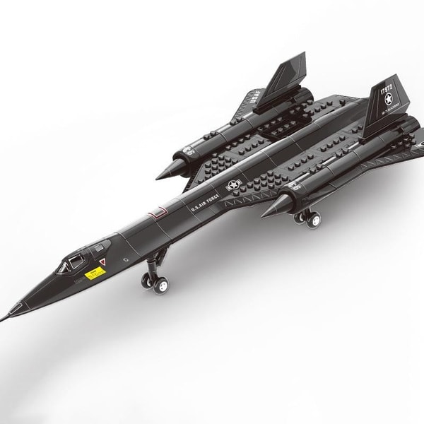 WW2 Militær Model SR-71 Blackbird Rekognosceringsfly Byggeklodser Brikker Legetøj Gaver