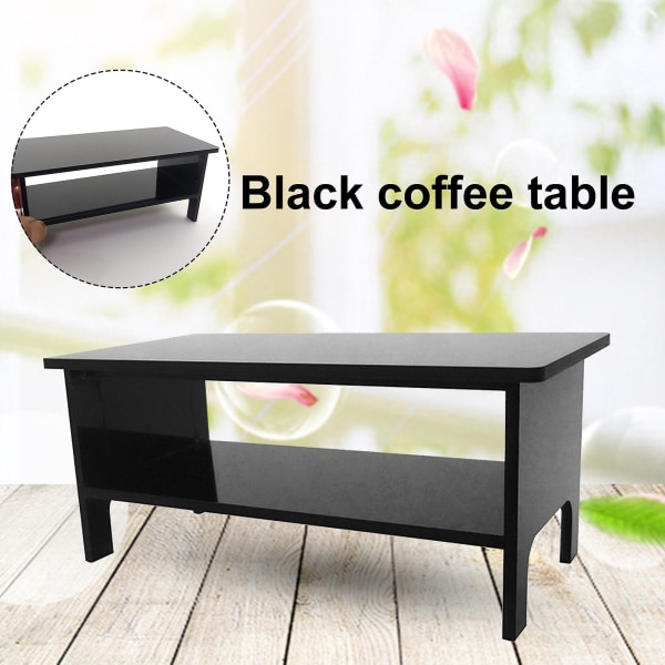 Sofa Bord Model Bred Anvendelse Yndig Akryl Dukkehus Sort Sofabord Til Ornament